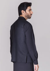 Dark Purple Hand Embroidered Waistcoat