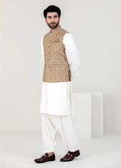 Golden Embroidery Men Waistcoat