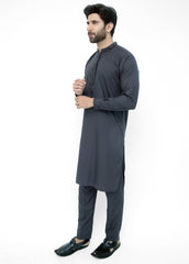 Charcoal Gray Kameez Trouser I Charcoal Gray kurta Pajama I Charcoal Gray Kameez Shalwar