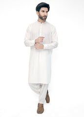 Embroidered White kameez Shalwar I White kameez Shalwar I Stylish Kameez Shalwar