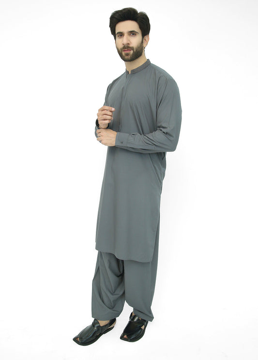 mens shalwar kameez I Gray shalwar kameez I Stylish Kameez Shalwar