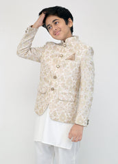 Beige princecoat with embroidery