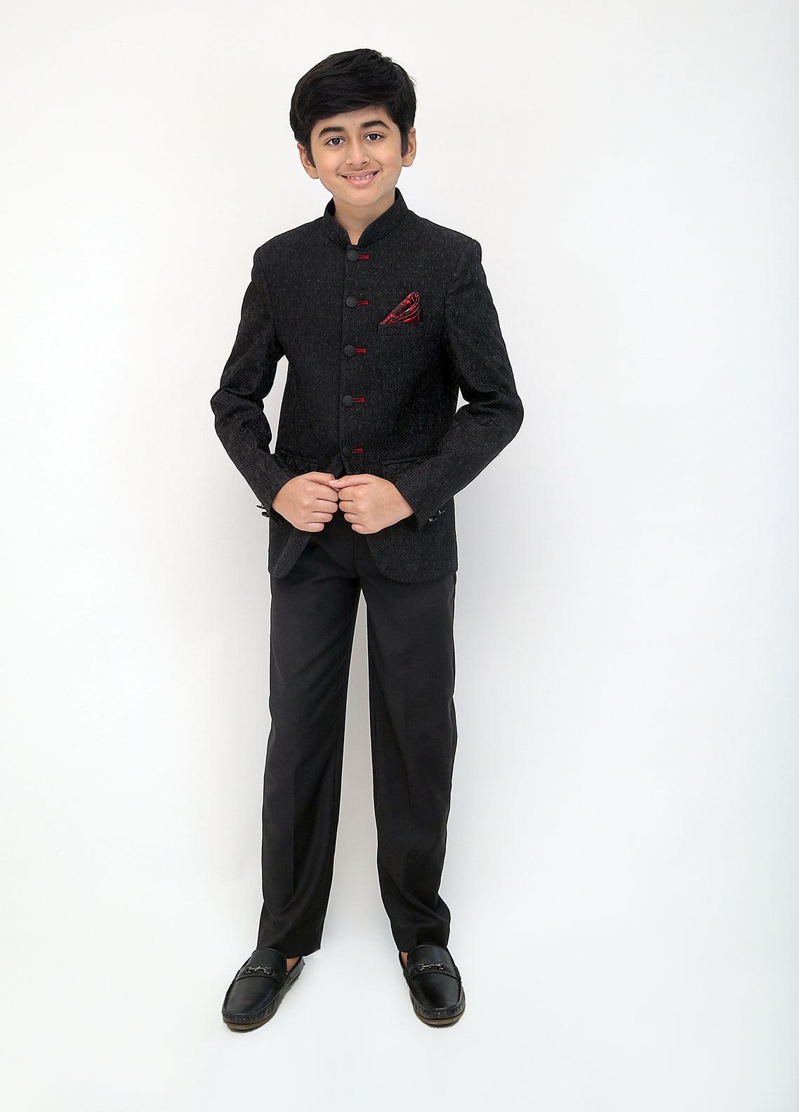 Kids black princecoat