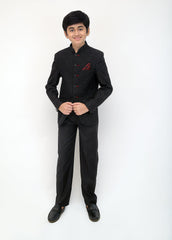 Kids black princecoat