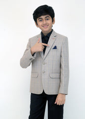 Grey blue coat for men