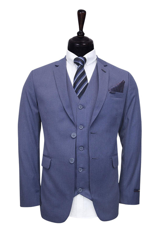 Stylish Denim Blue Formal Suit