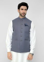 Classic Grey Waistcoat For Men's