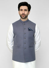 Classic Grey Waistcoat For Men's