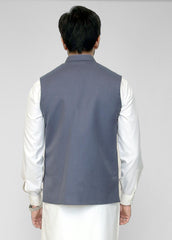 Classic Grey Waistcoat For Men's