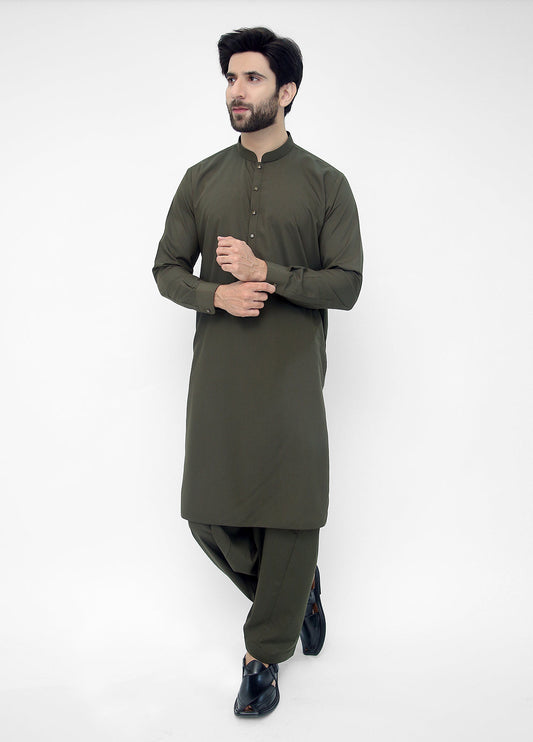 Mehndi Green Color I Men's shalwar kameez 2025 I Stylish Kameez Shalwar