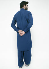 shalwar kameez I light navy blue I Designer Kameez Shalwar I Stylish Kameez Shalwar