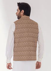 Men Golden Embroidered Waistcoat