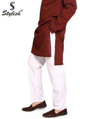 Off-White Trouser with Side Pockets