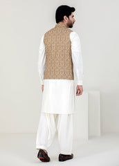 Golden Embroidery Men Waistcoat