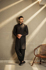 Black Shirt Color Shalwar Kameez C-10212