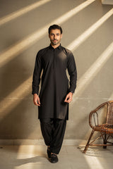 Black Shirt Color Shalwar Kameez C-10212
