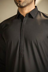 Black Shirt Color Shalwar Kameez C-10212