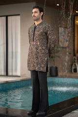 Black Embroidered Kurta Trouser FD-5068