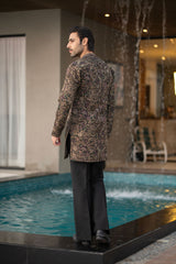 Black Embroidered Kurta Trouser FD-5068