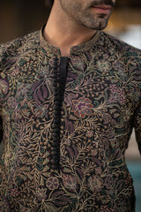 Black Embroidered Kurta Trouser FD-5068