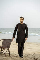 Black Embroidered Kurta Trouser FD-5065