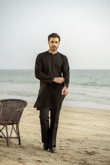 Black Embroidered Kurta Trouser FD-5065