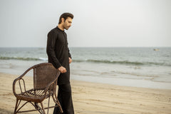 Black Embroidered Kurta Trouser FD-5065