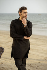 Black Embroidered Kurta Trouser FD-5065