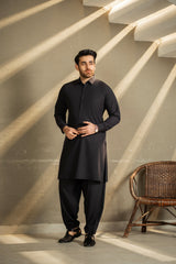 Black Shirt Color Shalwar Kameez C-10213