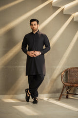 Black Shirt Color Shalwar Kameez C-10213