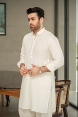 Cream Kameez Shalwar C-10206