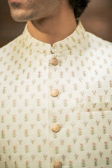 Off-White Embroidered  Waistcoat W-3006