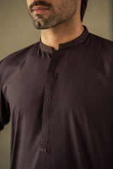 Deep Purple Embroidered Kurta Trouser C-10204