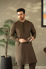 Greyish Brown Kurta Trouser C-10203