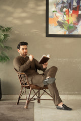 Greyish Brown Kurta Trouser C-10203