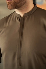 Greyish Brown Kurta Trouser C-10203