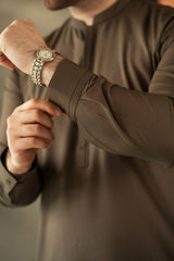 Greyish Brown Kurta Trouser C-10203