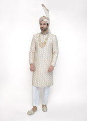 Men's D-White Sherwani