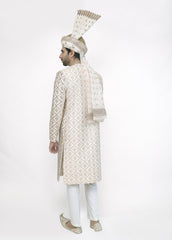 Men's D-White Sherwani