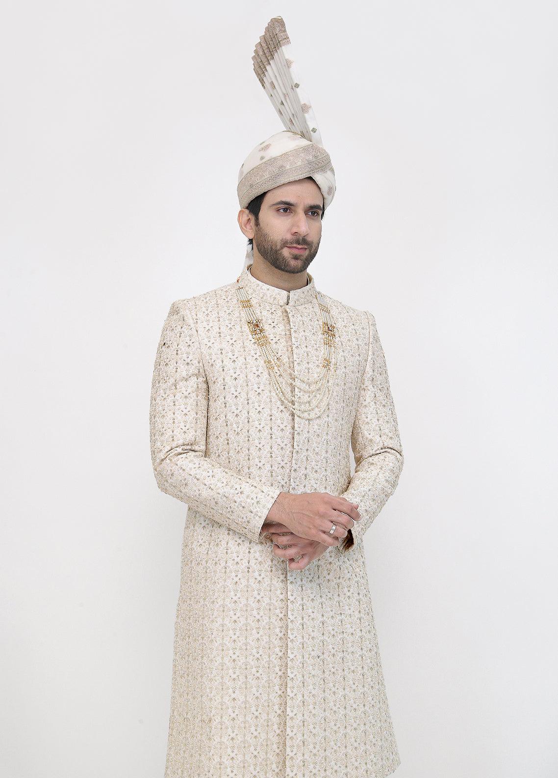 Gold Wedding Sherwani -