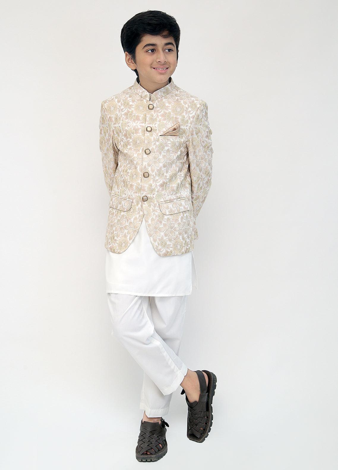 Embroidered princecoat for boys
