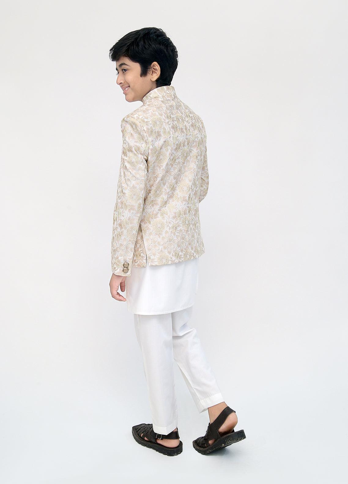 Beige princecoat with embroidery
