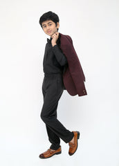 Trendy mehroon 3-piece set
