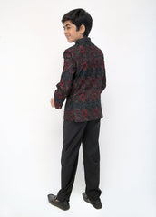 Multi-color embroidered princecoat
