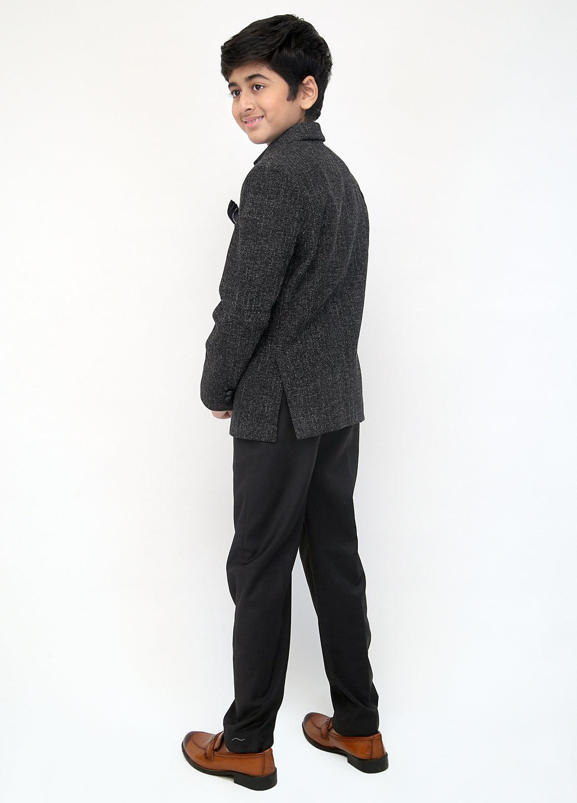 Black fashion jacket nearby
