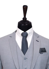 Light Grey Men 3 Pcs Suit