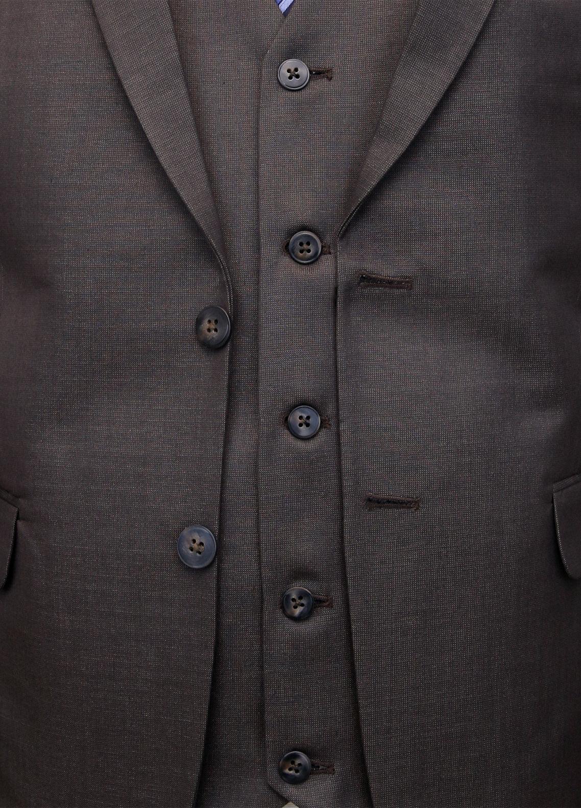 Elegant D. Brown Suit Set
