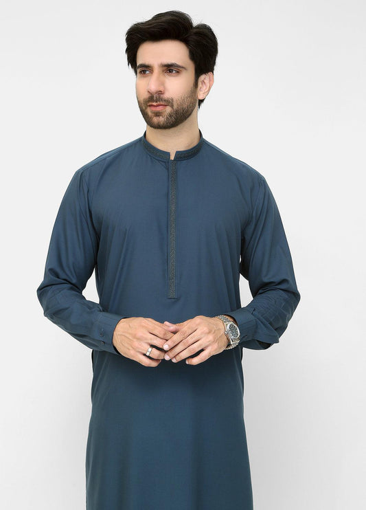 Men's Shalwar Kameez Teal Blue