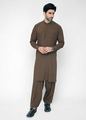 Men's Camel Brown Shalwar Kameez