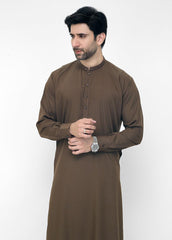 Men's Camel Brown Shalwar Kameez